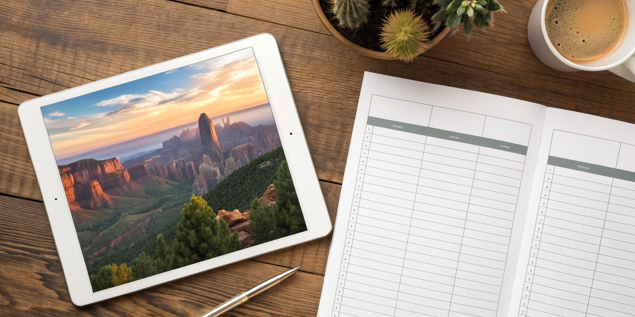 Couples Vacation Budget Planner and Trip Itinerary Template