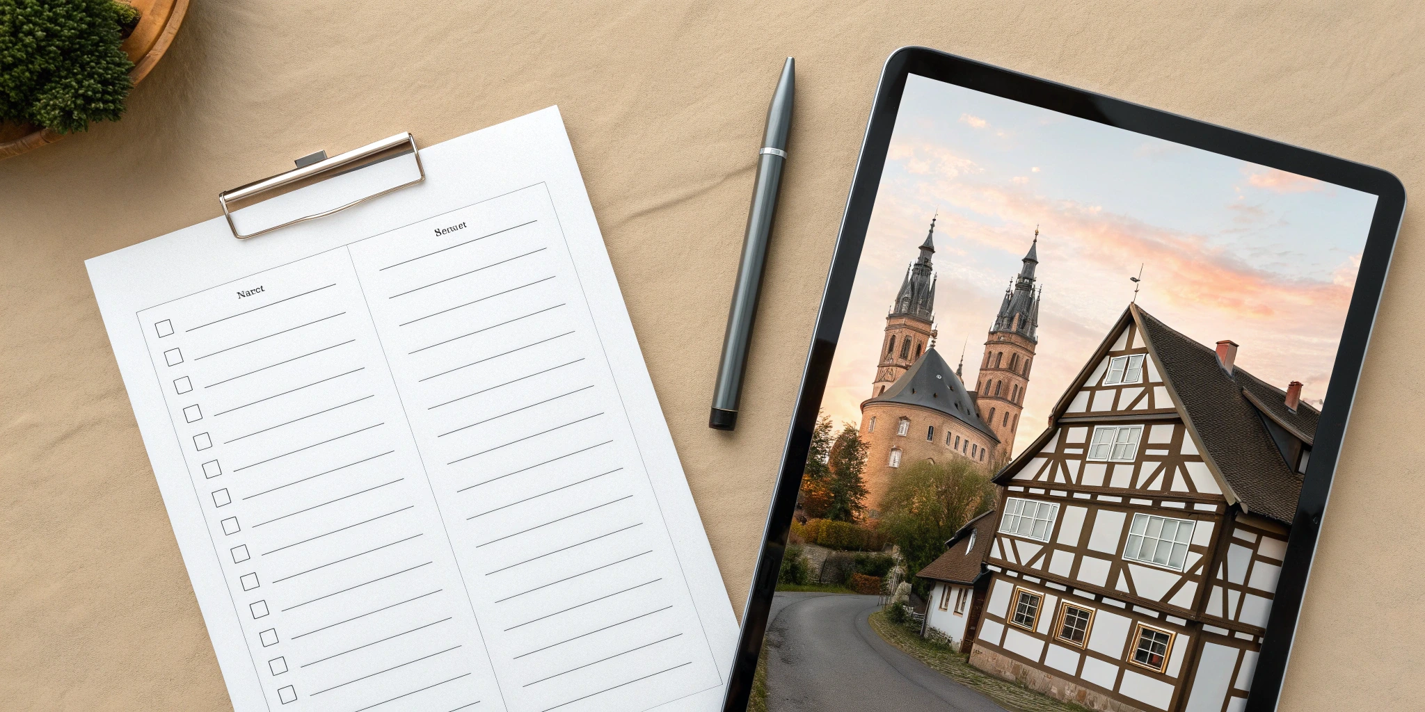 Germany Travel Packing Checklist Template