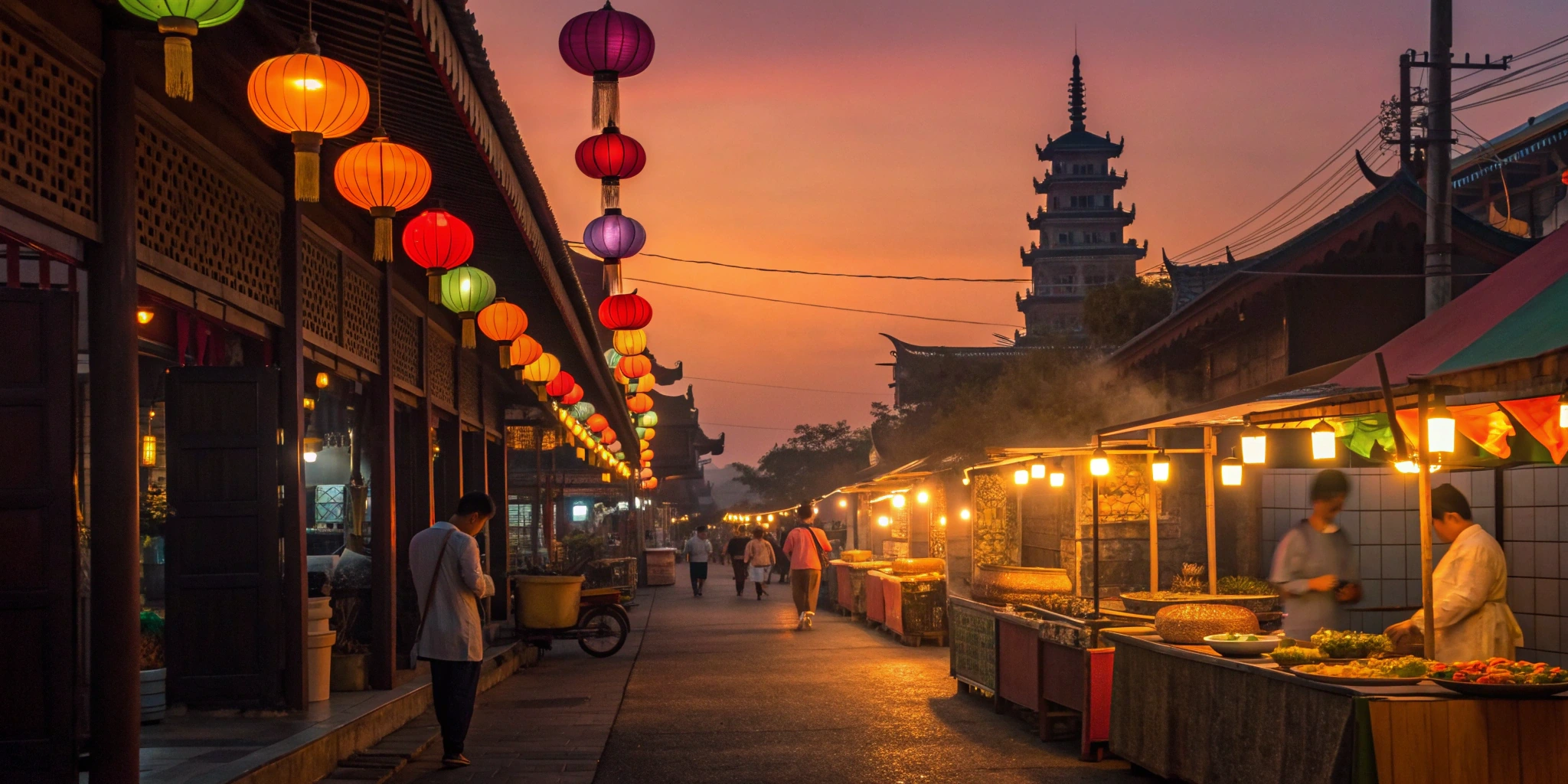 Thai Gourmet Street Food Market Art Collection