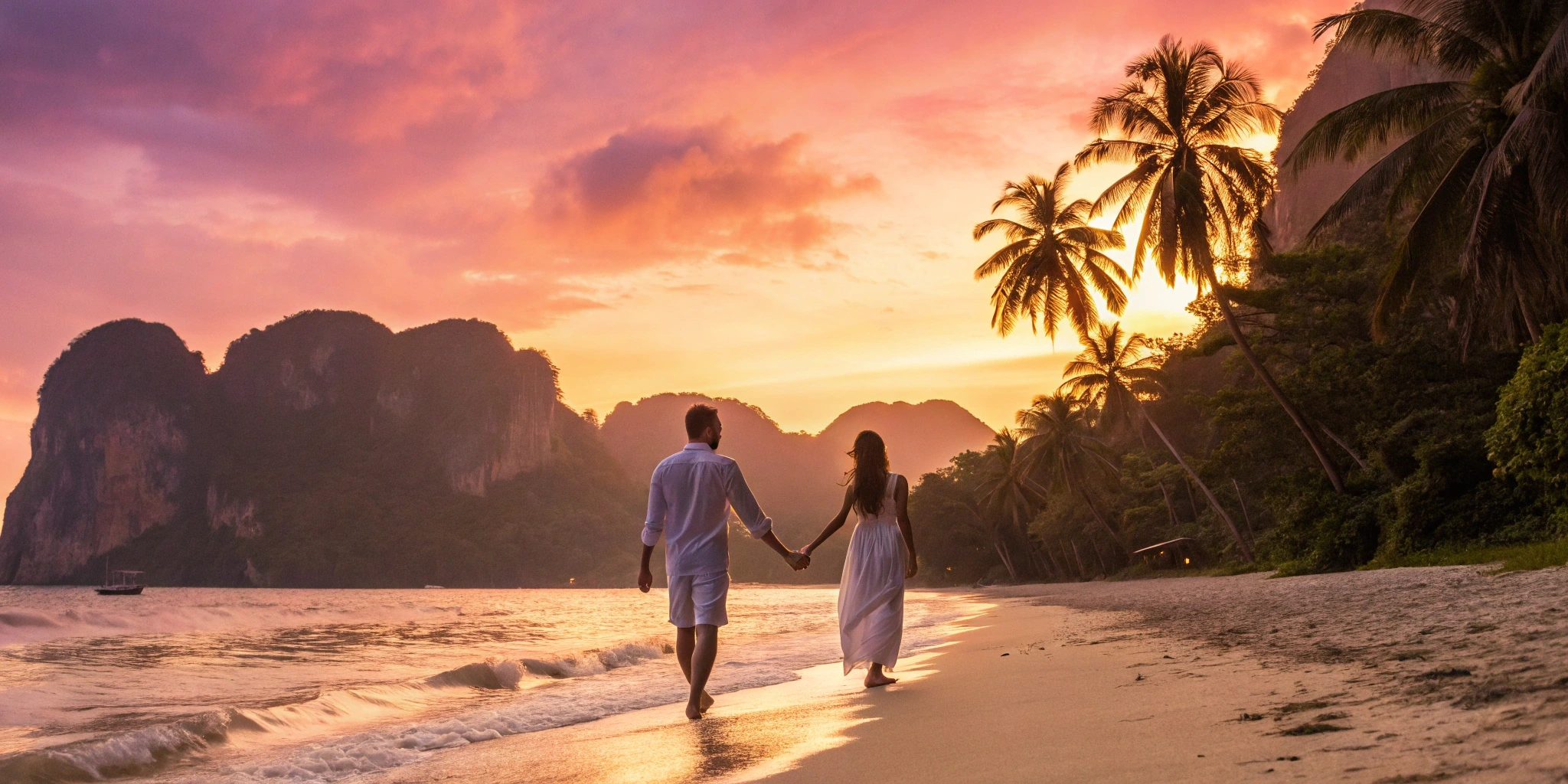 Thailand Romantic Couples Travel Card Set