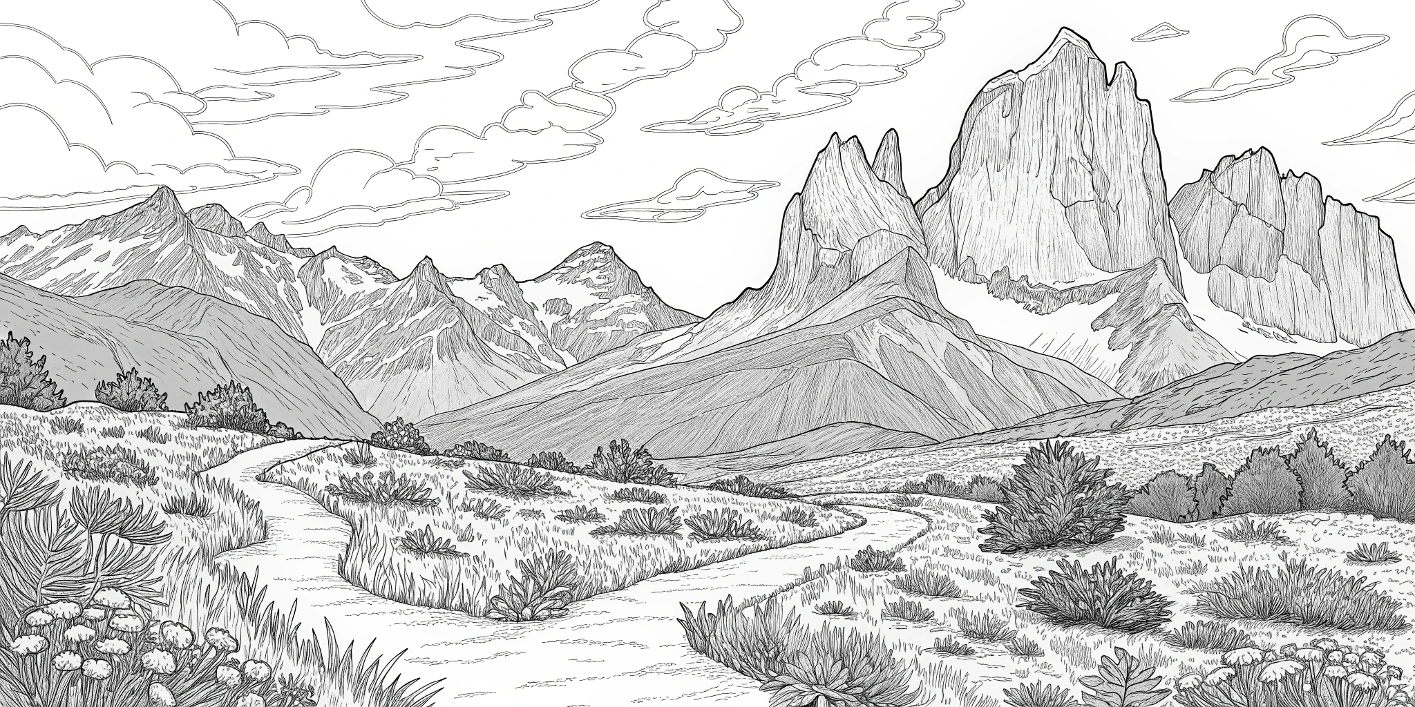 Chilean Landmark Travel Coloring Book
