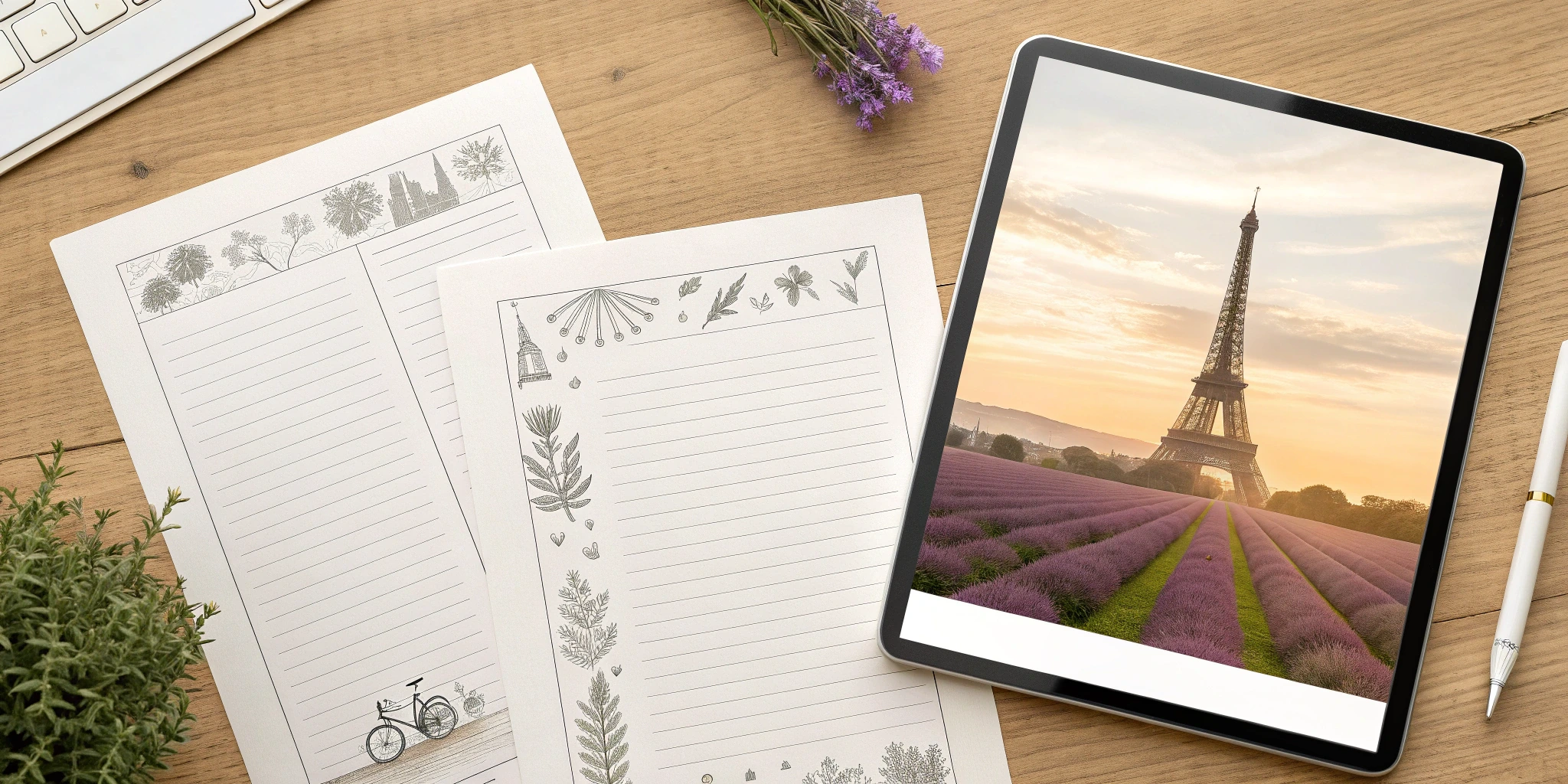 France Travel Planning Template Pack