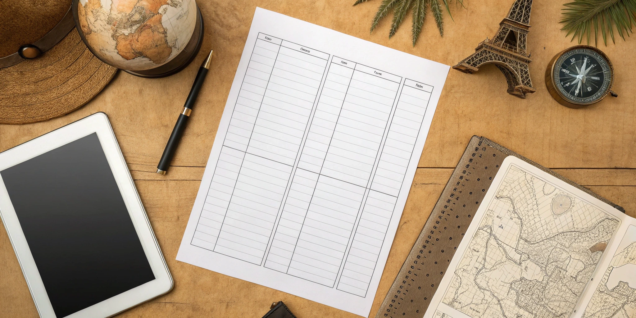 Solo Travel Budget Planning Template