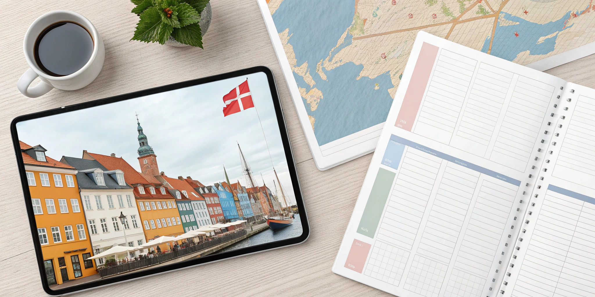 Denmark Trip Budget Planner & Itinerary Template