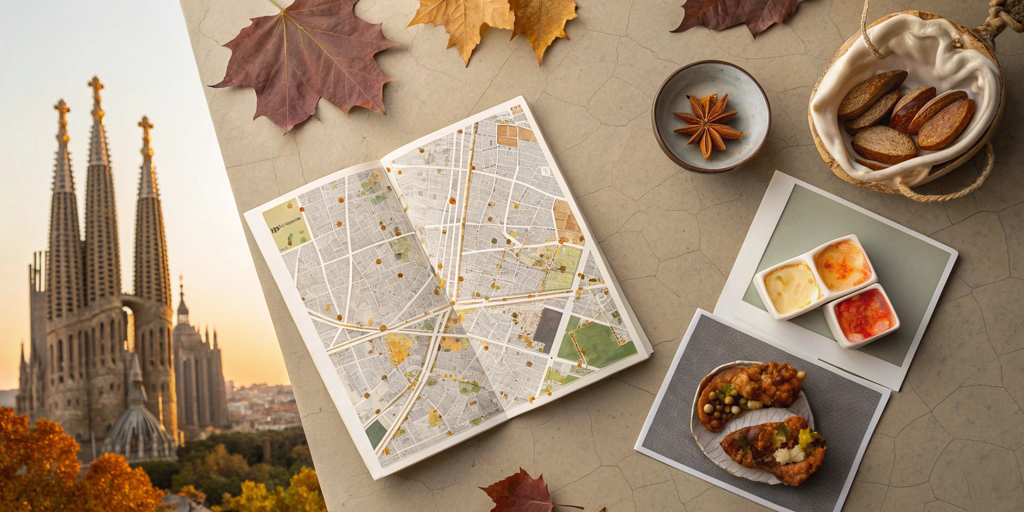 Barcelona's Autumn Gastronomy Discovery Map Collection