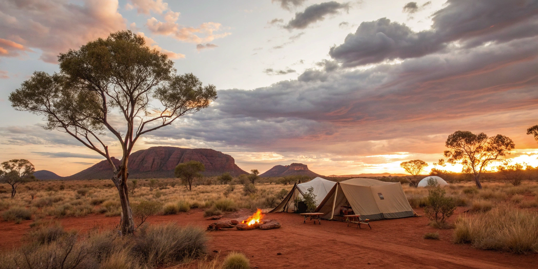 Australian Outback Campsite Photo Collection