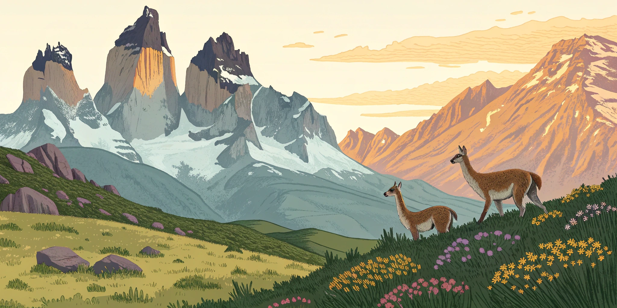 Chilean Landmark and Wildlife Coloring Pages