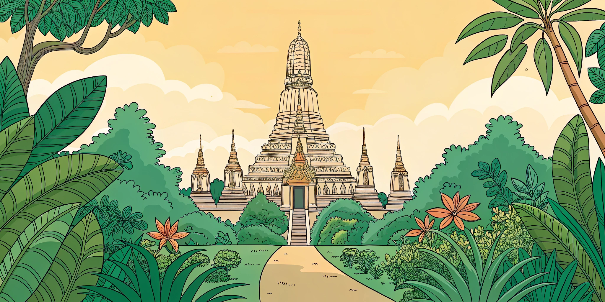 Adventure Travel Landmarks Coloring Book Pack