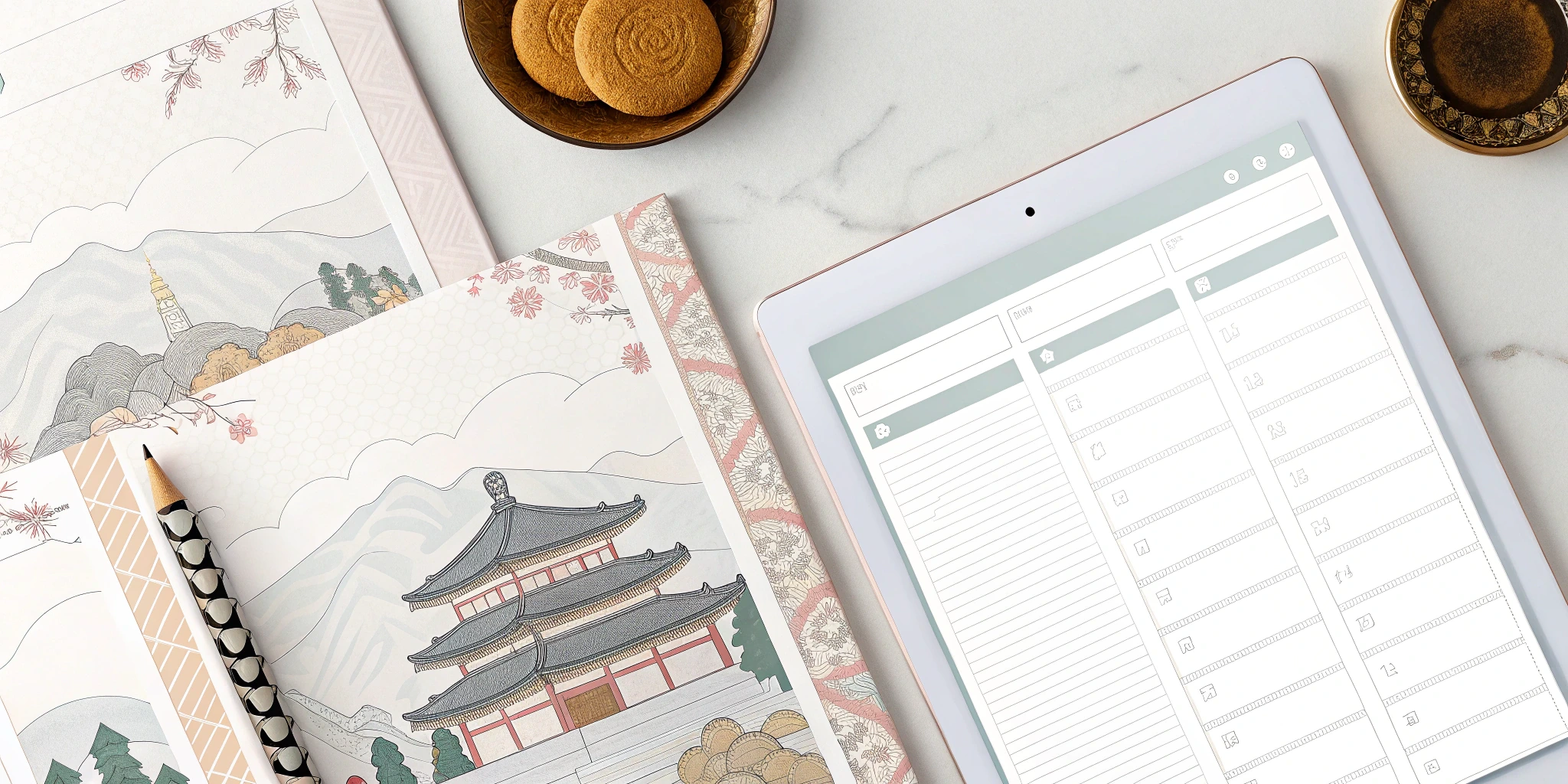 South Korea Trip Planner & Budget Template Set