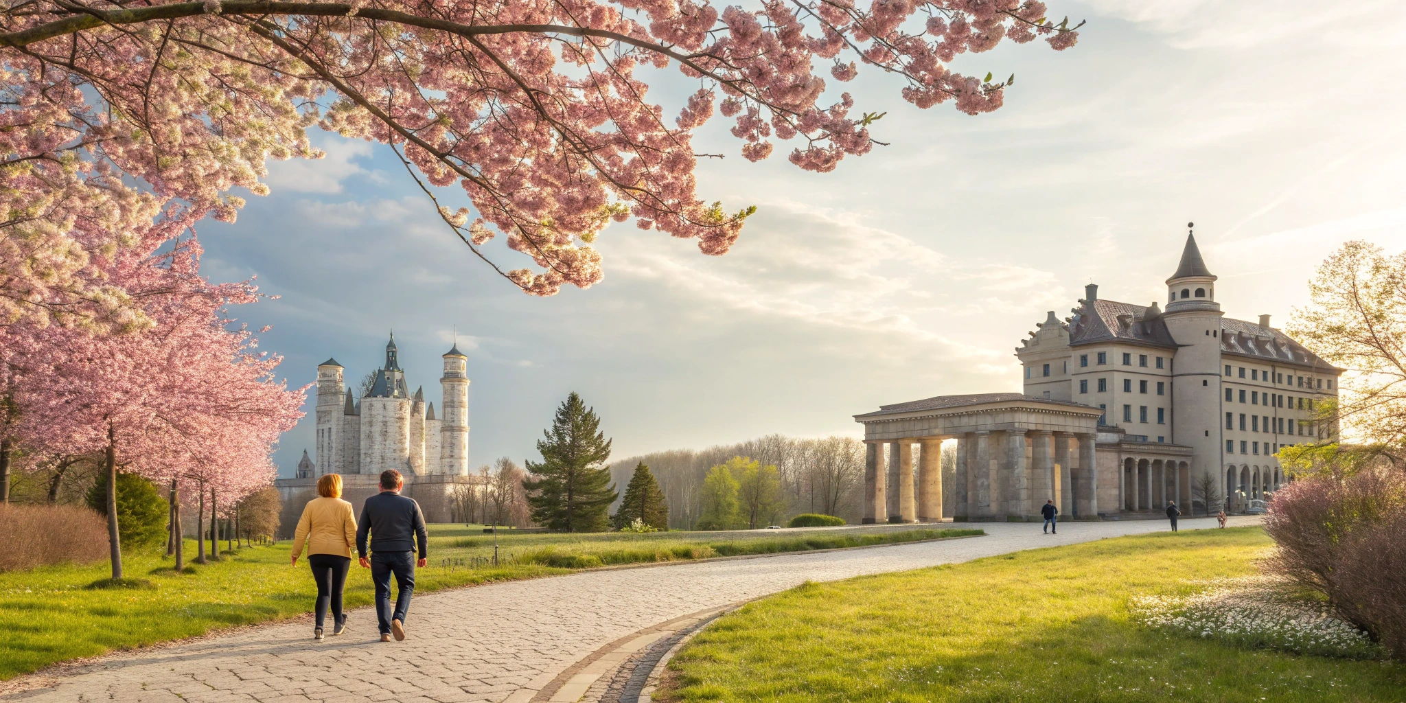 Romantic Germany Landmarks Coloring Collection