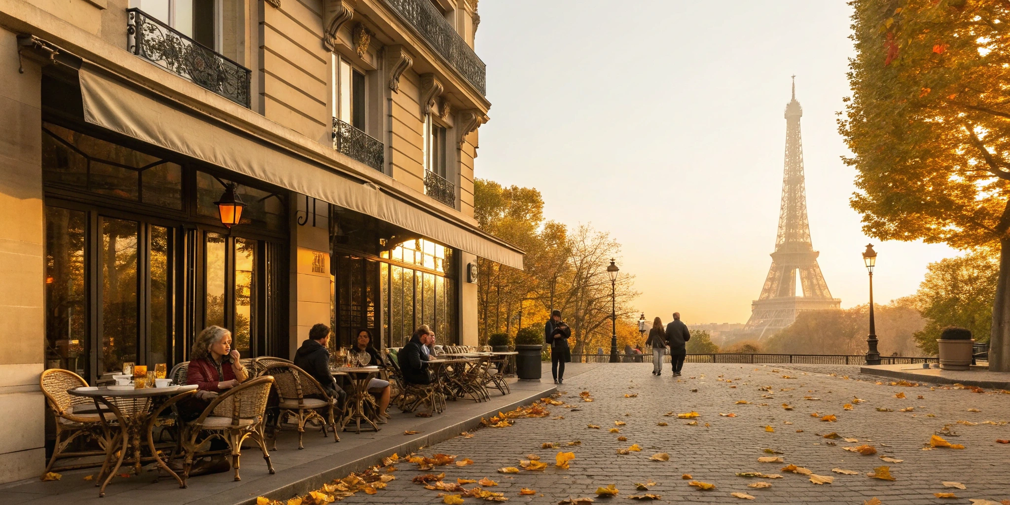 Parisian Cafe Scenes Coloring Collection