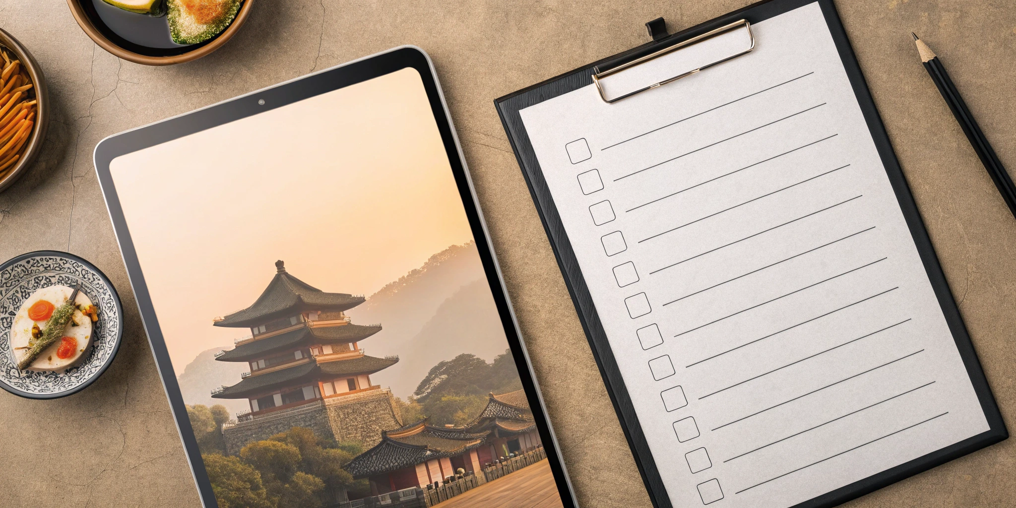 South Korea Food Trip Packing & Preparation Checklist Tool